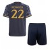 Maillot de foot Real Madrid Antonio Rudiger #22 Extérieur vêtements enfant 2023-24 Manches Courtes (+ pantalon court)